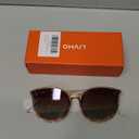 Livho Polarized Sunglasses, Retro & Oversized Shades for Women with Round Lenses