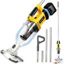 Pool Vacuum for Above Ground Pool Compatible with Dewalt 20V Battery, Cordless Pool Cleaner with 86' Extension Pole, 18.5 GPM Beast-Level Suction Efficient Leaf and Debris Removal (Tool Only)