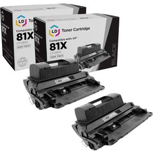 LD Products Compatible Toner Cartridge Replacement for 81X CF281X High Yield LaserJet Enterprise Flow MFP M630z M604dn M604n M605dh M605dn M605n M605x M606dn M606 M630dn M630f M630h (Black, 2-Pack)