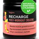 LEGION Recharge Post Workout Drink - Micronized Creatine Monohydrate Natural Post Workout Recovery Drink - Muscle Builder & Recovery Booster Post Workout Supplements (Strawberry Lemonade, 30 Servings)