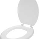Uonlytech Thick Foam Toilet Seat Soft Close Heavy Duty for Heavy People Padded Elongated Bowl Cover