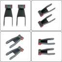 labwork 2 Inch Rear Lowering Drop Shackles Kit Replacement for Ford F150 2WD 4WD 1997-2003