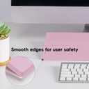 Desktop Glass Board with Stand Dry Erase Board Easel for Desk Reusable Desk Whiteboard (Pink)