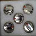 AMI PARTS DG64-00473A Gas Stove Knobs Compatible with Samsung Stove Knobs Replacement NX58F5700WS NX58K7850SS NX58H5600SS NX58J7750SS NX58H5650WS Range Burner Dial Knob, 5Pcs, Silver