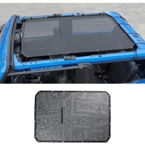 Sunshade Mesh Sun Shade Bikini Top Cover Provides Roof UV Sun Protection Accessories for Ford Bronco 2 Door 2021 2022 2023 2024