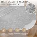 Twin XL Dorm Room Bed Skirt 36'' Drop Extra Long Dust Ruffled Bedskirt with Embroidered Details for College Dorm Bedrooms Hotels Guest Rooms, Gray