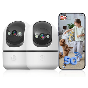 Indoor Security Camera 2 Packs, 2K 5G WiFi Baby/Pet/Dog/Nanny Cameras for Home Security, 360 PTZ Security Cameras with US Servers Phone App, 911 OneTap Call,AI Smart Detection,2 Way Talk,Privacy Mode Indoor Security Camera 2 Packs, 2K 5G WiFi Baby/Pet/Dog/Nanny Cameras for Home Security, 360 PTZ Security Cameras with US Servers Phone App, 911 OneTap Call,AI Smart Detection,2 Way Talk,Privacy Mode