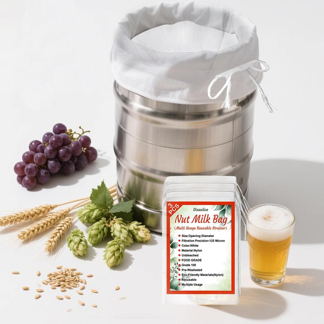 Strainer for Juice Pulp Jelly Juice Cloth Fine Mesh Strainer Nut Milk Bag Sieve Fruit