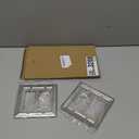 Metal Wall Plate for Electrical Outlets, Decorative Brushed Nickel Switch Plates Outlet Cover, Light Switch Cover Plate, 2-Gang Wall Plates (Double Decorator, 2 Pack)