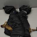 BRKURLEG Black Dog Coat with Harness, Dog Winter Jacket, Dogs Onesie Body Warm Jackets, Small Dogs Winter Coats Reflective Windproof Warm Cold Weather Coats, Pet Waterproof Jacket Hiking L