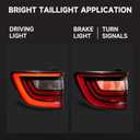 Tail Lights Compatible with Dodge Durango 2014-2022 Tail Lamp Taillights Left Driver Side Replace CH2800206 68272127AB