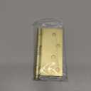 goldenwarm Pack of 3 4in Door Hinges Brushed Brass Gold Door Hinges Butt Hinges with Square & Round Corners, Interior Door Hardware