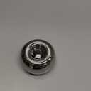 Silver Modern Doughnut Shaped Candlestick Holder, Small Decorative Taper Candle Holder for Bathtub Bedroom Livingroom2 Pack