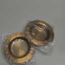 Retisee 2 Pcs Sink Strainer Stainless Steel Kitchen Sink Drain Strainer Basket Cover Mesh Hair Food Catcher, Large Wide Rim of 4.4 Diameter (Champagne Bronze)