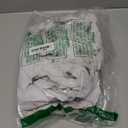 LIBERECOO Round Vinyl Fitted Tablecloth with Flannel Backing Elastic Edge Table Cover Waterproof Stain-Resistant Wipeable Tablcloths Fits 45-56" Round Tables (White Marble)