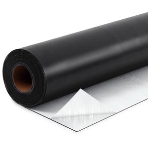 Pushglossy 1 Roll EPDM Rubber Roofing Membrane 50 Mil, 39" x 20 Ft, Black