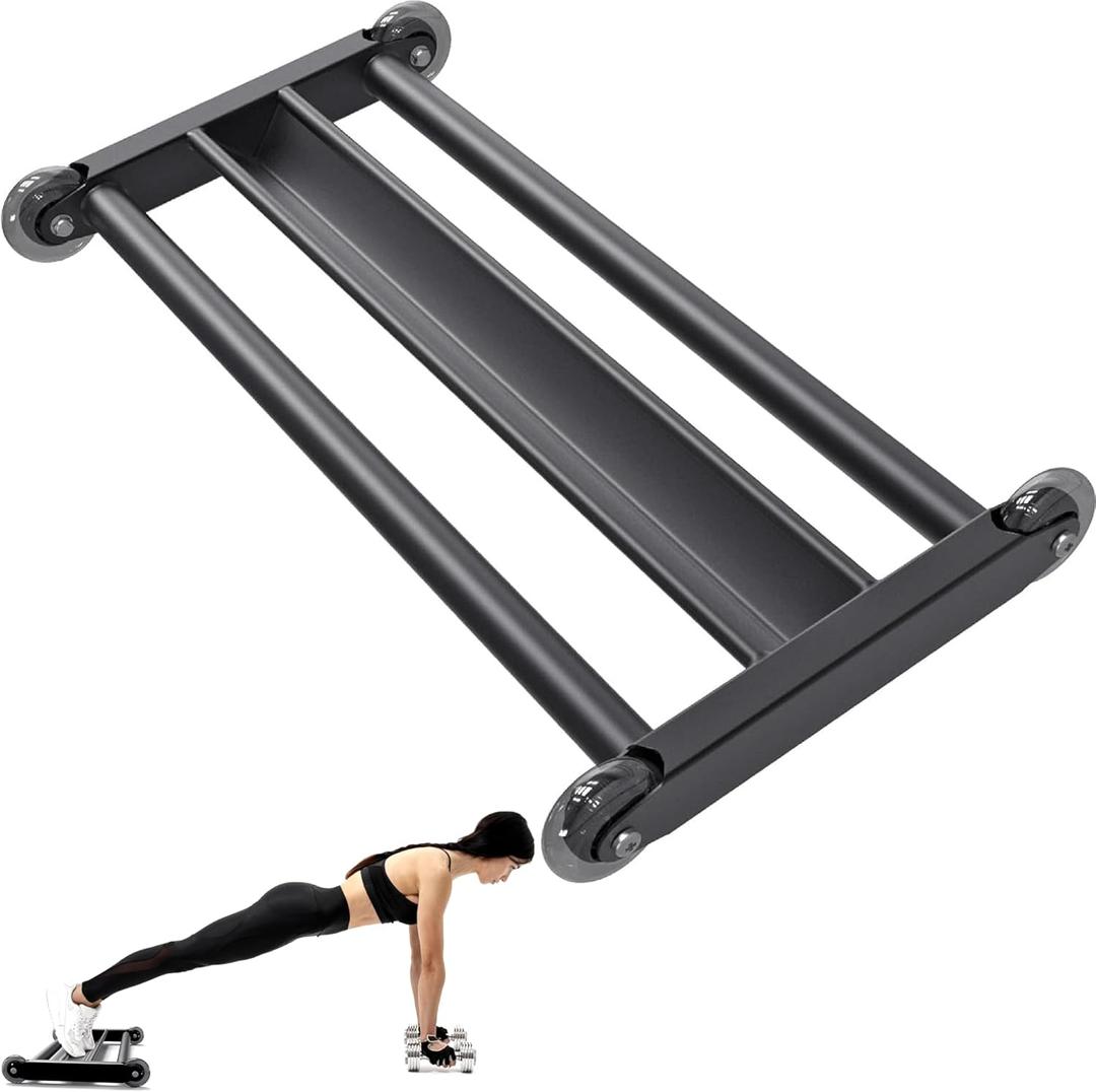 Glute Ham Glider, Hamstring Roller with V Bar
Smooth Wheels, Supports Hamstring Curls, Ab Glider Workouts, Helps Build Core and Lower Body Strength