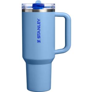 STANLEY Quencher ProTour Flip Straw Tumbler with Leakproof Lid 40 oz | Built-In Straw & Handle | Cupholder Compatible for Travel | Insulated Stainless Steel Cup | BPA-Free | Blue Sky