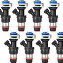 Handor 17113553 FJ10062 8Pcs Fuel Injectors Fits for 1999-2007 Rainier Chevy Silverado Suburban Tahoe Escalade GMC Envoy Sierra Savana Yukon Isu-zu Replace# 25323974 25320287, 7pcs