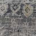 RUUGME 2'6x12 Hallway Runner Rug - Vintage Washable Kitchen Rugs with Non Slip Backing Soft Stain Resistant Carept for Living Room Bedroom Indoor Home Decor Floor Mat for Bathroom (2'6''x12', Grey)