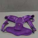 BARKBAY No Pull Dog Harness Large Reflective Dog Harness with Front Clip and Easy Control Handle for Walking Training Running with ID tag Pocket(Purple,XL)