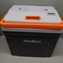 Upgrade 27 Quart (25Liter) Electric Car Cooler and Warmer with New Removable lid Design, Thermoelectric Iceless Cooler for Travel, Camping, Vehicles, Truck, Home - 12V DC and 120V