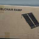 VNN Portable Wheelchair Ramp 4FT, Non-Slip Aluminum Ramps for Wheelchairs for Home, Handicap Wheelchair Ramps for Home Steps, Aluminum Loading Dock Plates, Doorways, Black