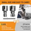 pvc pipe threading tool - integrated internal & external pipe cutter for pvc/plastic pipes with drill compatibility and multi-size adaptability.(Please switch the electric drill to low speed mode)