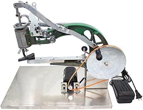 2021 Cobbler Sewing Machine 110V 250W Motor with Stainless Steel Base Eletrical and Manual Sets Leather Sewing Machine for Leather/Shoes/Bags/Clothes/Quilts/Coats/TrousersGreen