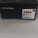 206A Toner Cartridge 4 Pack High Yield Replacement for M283fdw M283cdw Toner Compatible for 206A 206X Work for HP Color LaserJet Pro M255dw M255nw MFP M283fdw M283cdw M282nw M283fdn Printer(BK/C/Y/M)