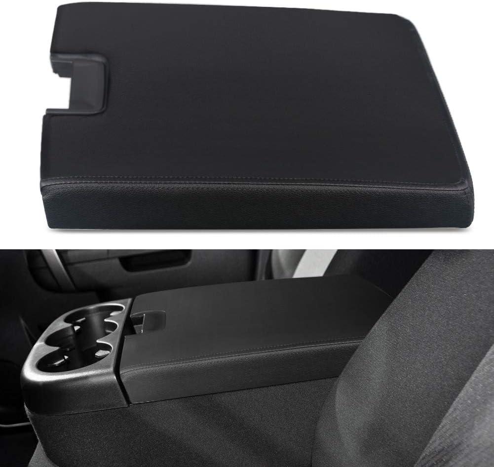 Center Console Lid Armrest Kit Compatible with Chevy GMC Silverado Suburban Tahoe Sierra 2007-2013 Cover with Latch Pickup Repair Replaces 20864154