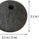 Totority 25pcs Carnival Sponge Nose Snowman Make up Sponges Halloween Clown Props Party Clown Costume Decorative Prop Circus Theme Party Decorations Rudolph Reindeer Nose Black