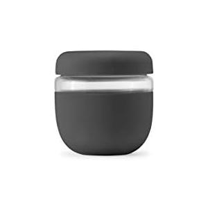 W&P Porter Seal Tight, Lunch Bowl Container w/ Lid | Charcoal 24 Ounces | Leak & Spill Proof, Soup & Stew Food Storage, Meal Prep, Airtight, Microwave and Dishwasher Safe, BPA-Free Glass