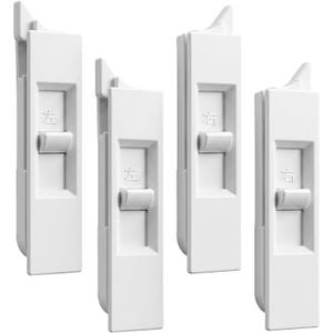 4 Pcs Tilt Latch Pairs Spring Loaded Sliding Window Latch Lock