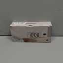 Peakeep Slim Digital Mirror Aesthetic Alarm Clock for Bedrooms Desk Decor - Plug in Electric Big LED Modern Small Clock for Office Living Room, Battery Backup, 6 Dimmers (Gold)