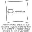 Pillow Perfect Novelty Indoor/Outdoor Accent Throw Pillow, Floor - 25" x 25", Red Glam