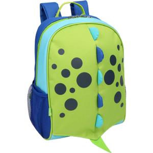 Yodo Little Kids School Bag Pre-K Toddler Backpack - Name Tag and Chest Strap (Dinosaur-safer Reflective Ridge)