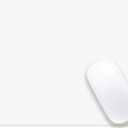 Audimi White Mouse Pad, All White Mousepad with Non-Slip Thin Mouse Mat for Computer Laptop Wireless Mouse Home Office Travel Work 9.5X7.9 Inch (24 X 20 X 0.2Cm)