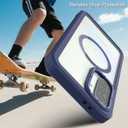 for Samsung Galaxy A36 5G Case, [Transparent & Holster Series] Belt Clip Full Body Shockproof Protective Cell Phone Cover with 2 Pack Tempered Glass Screen Protector (Blue/Clear)