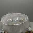 20" Boho Ceiling Fans with Lights, Fabric Fandelier Chandelier Ceiling Fan with Light Remote Control, Caged with 6 Speeds for Bedroom, Nursery(White)