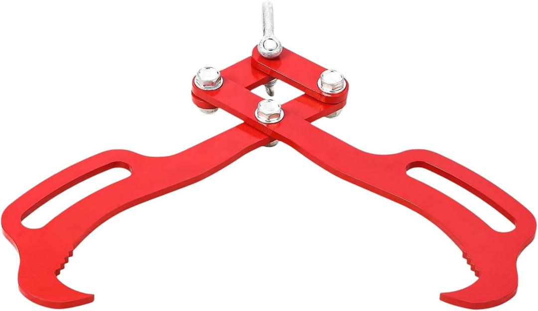 GAOMON Log Tongs, Logging Tongs for Efficient Log Handling, Heavy-Duty Steel Log Grapple, Eagle Claws Design, Superior Grip and Multi-Model Adaptation, Red (2 Claw 18 Inch)