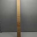 Exclusive Home Curtains Ogee 1" Curtain Rod and Coordinating Finial Set, Matte Silver, Adjustable 36"-72"