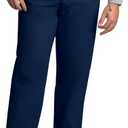 Red Kap Men's Wrinkle-Free Regular Fit Twill Blend Work Pants (36W x 35L Tall, Navy)