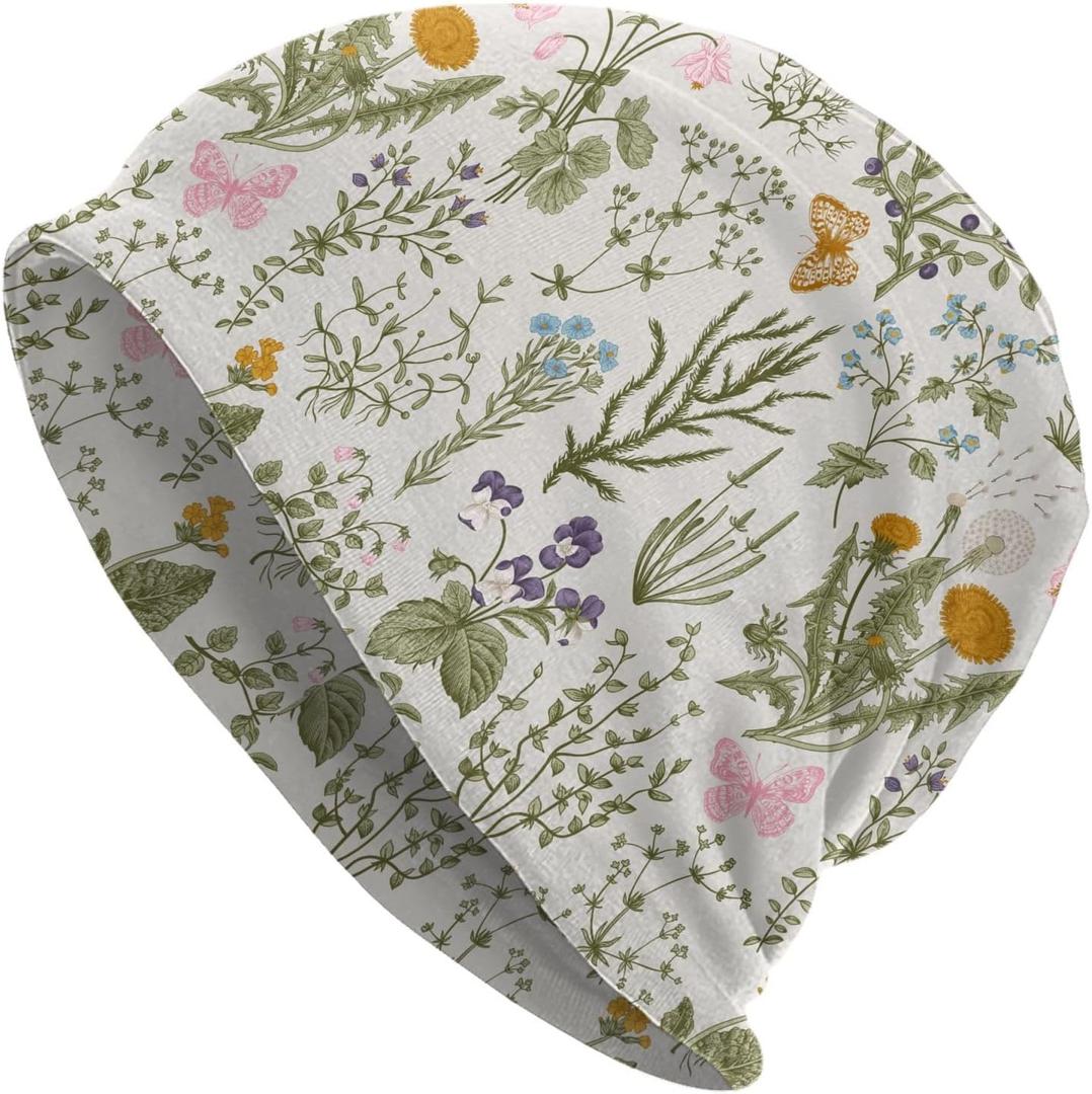 Beanie Hat Slouchy Cap Warm Cancer Headwear Stretch Knitted Hats for Women Men (One Size, 2)