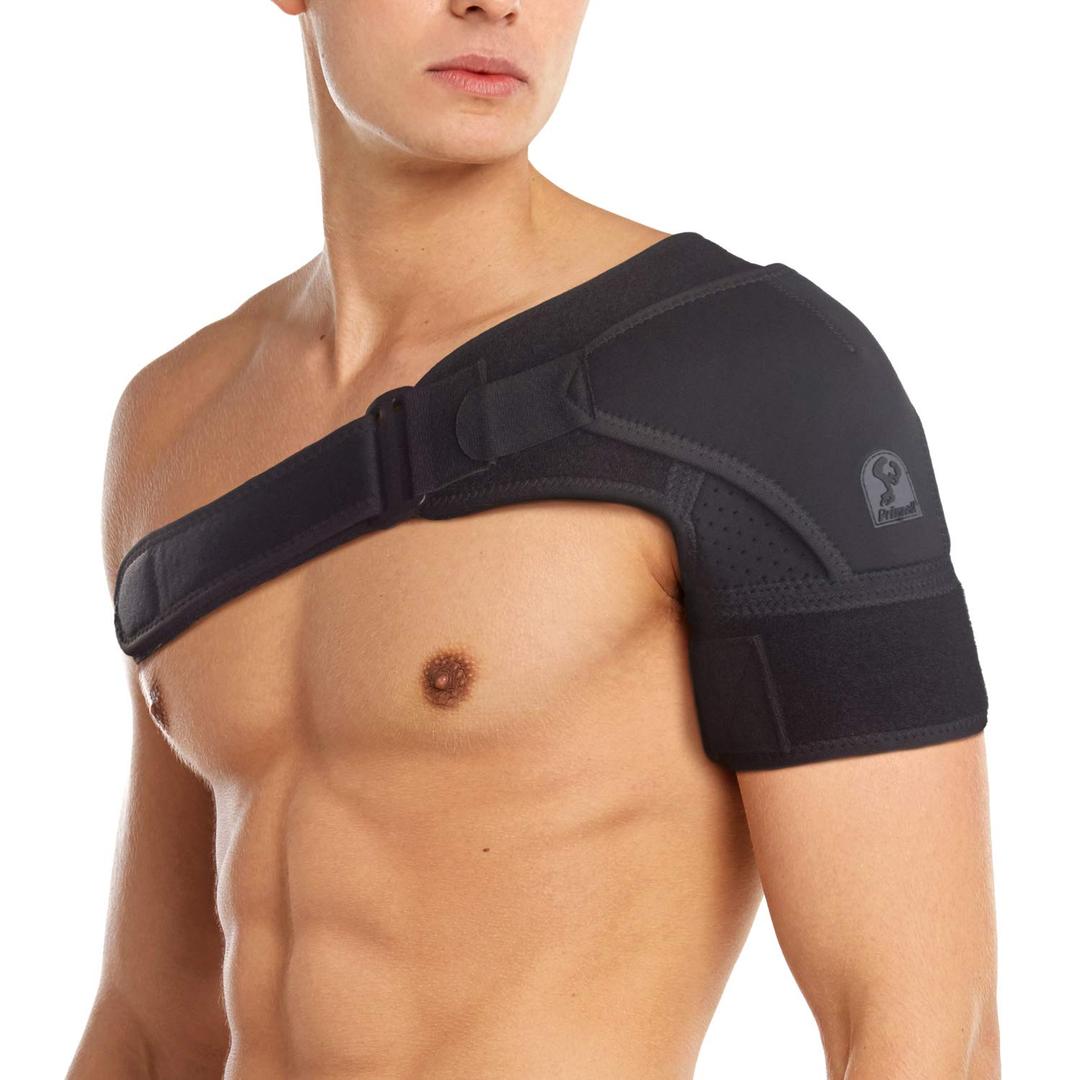 Primall Shoulder Brace for Men and Women | Orthopedic Shoulder Compression Sleeve for Torn Rotator Cuff, Dislocated AC Joint, and Other Injuries | Recovery Support Wrap for Pain Relief (Large/XLarge)