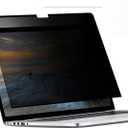 Easy On/Off Magnetic 360 Privacy Screen Filter Compatible with Macbook Air 13.6/13 Inch (2022-2025, M2, M3, M4), Anti Glare Laptop Privacy Screen Shield with Camera Cover - UV block 90%-Model A2681, A3113, A3240