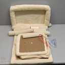 14in Cat Tree Tower with Large Perch, 20 * 16.5 Inch Top Bed for Adult Cats, Scratching Post with Bed for Kittens, Beige