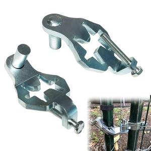 ANISUN T Post Gate Hinge Pins Heavy Duty T-Post Gate Hinge for Farm Gate Garden and Backyard Gate