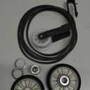 Dryer Repair Kit for Amana NED4655EW1 NED4600YQ0 NED4600YQ1 NGD4655EW2 NED4500VQ0 NED4700YQ1 NED4500TQ0 NED4800VQ0 NED5400TQ0 NED5800TQ0 Drum Rollers 14210017 Belt 341241 Idler Pulley 14210023