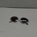 SOJOS Gafas de sol polarizadas ovaladas de moda para mujeres y hombres, tonos redondos de moda retro SJ1255 (Oro/Gris)